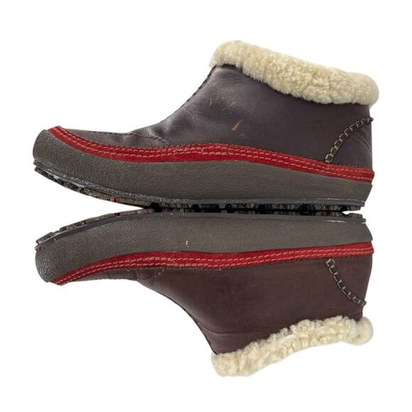 Merrel Tibet Shearling Leather Boots Size 8.5 Thinsulate Fleece - Picture 3 of 11